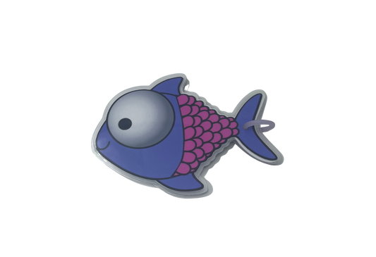 Bloc-notes rechargeable poisson violet