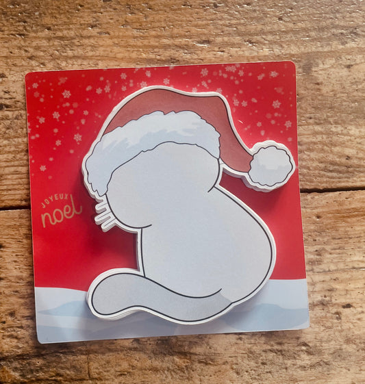 Bloc-notes chat de Noël