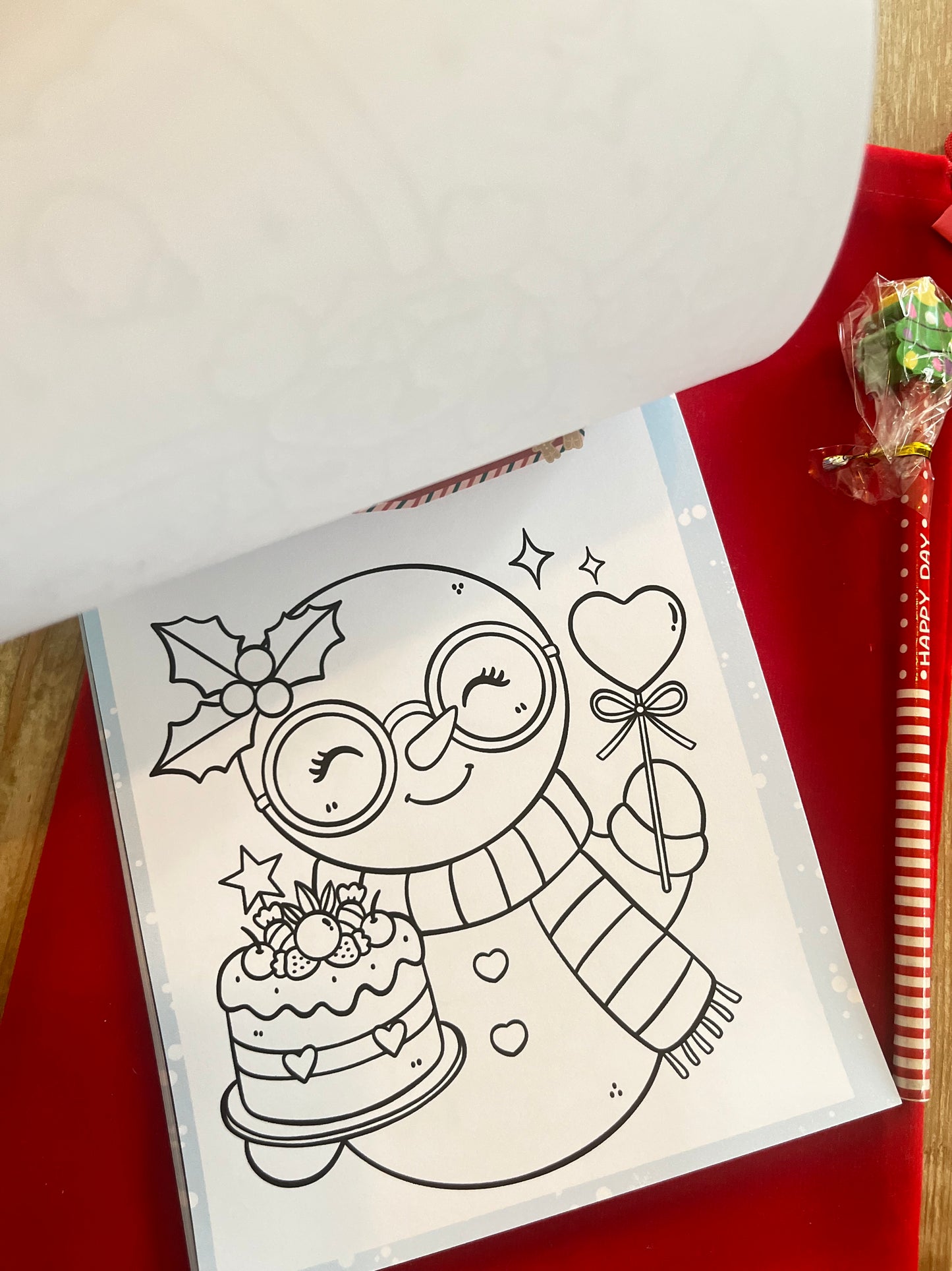 Box de Noël coloriage calendrier de l’avent