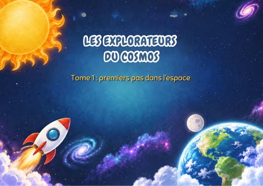 Livret activité espace enfant 3-8 ans | Les Explorateurs du Cosmos 10. Activités + 46 vignettes à scratch