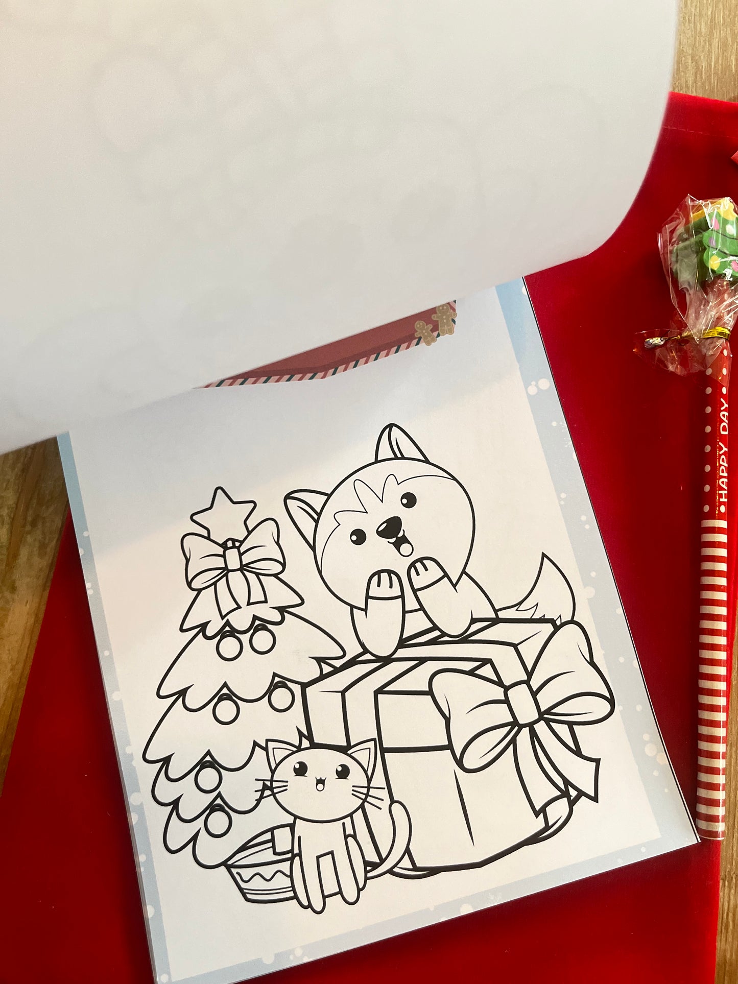 Box de Noël coloriage calendrier de l’avent