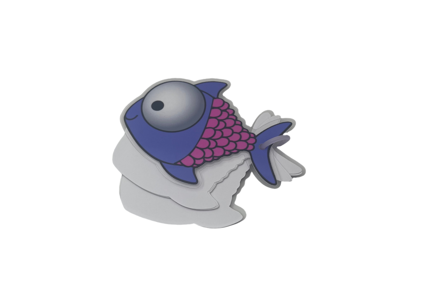 Bloc-notes rechargeable poisson violet