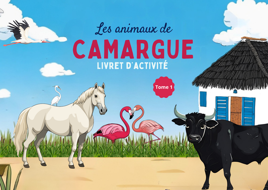 Livret d’activité « Les animaux de Camargue » 44 vignettes (Tome 1)