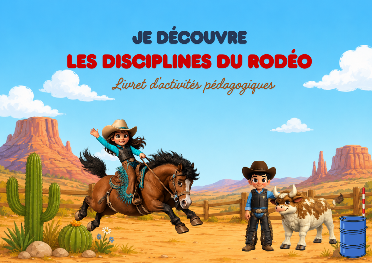 Je découvre les disciplines du rodéo – Livret d’activités pédagogiques 3-8 ans