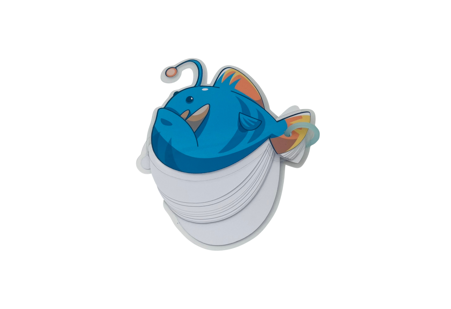 Bloc-notes rechargeable poisson bleu