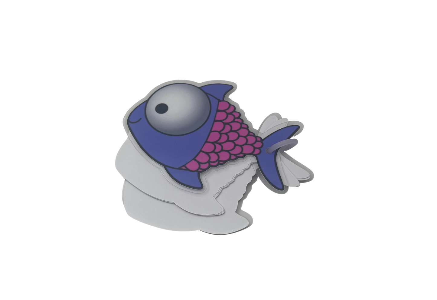 Bloc-notes rechargeable poisson violet